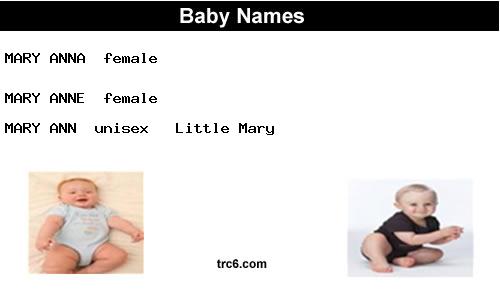 mary-anna baby names